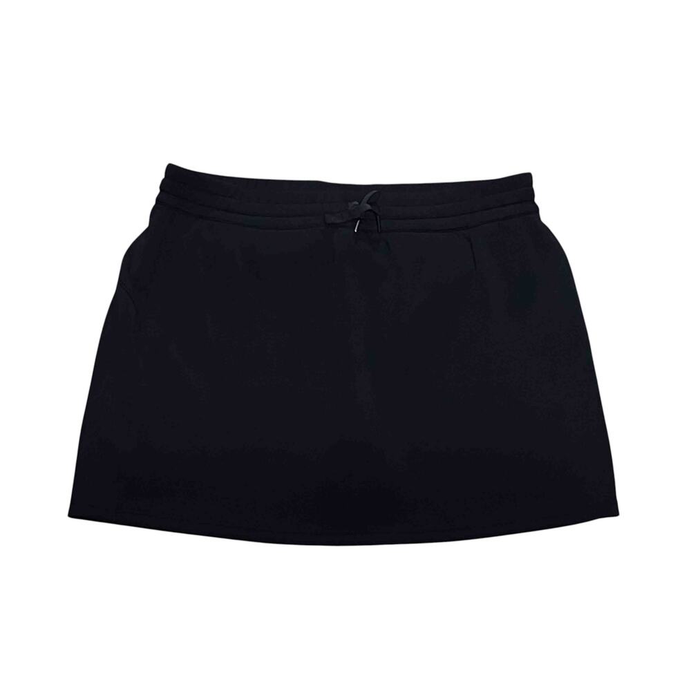 Spanx AirEssentials 14" Skort Plus 3X Black Stretch Whimsygoth Tenniscore Sporty